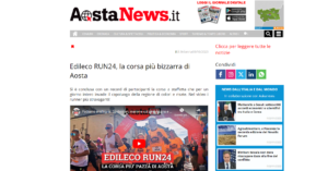 Edileco RUN24, la corsa più bizzarra di Aosta