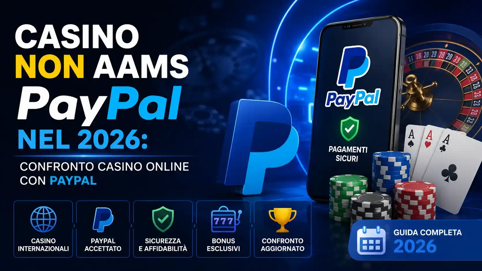 Casino non AAMS PayPal nel 2026: Confronto casino online con PayPal
