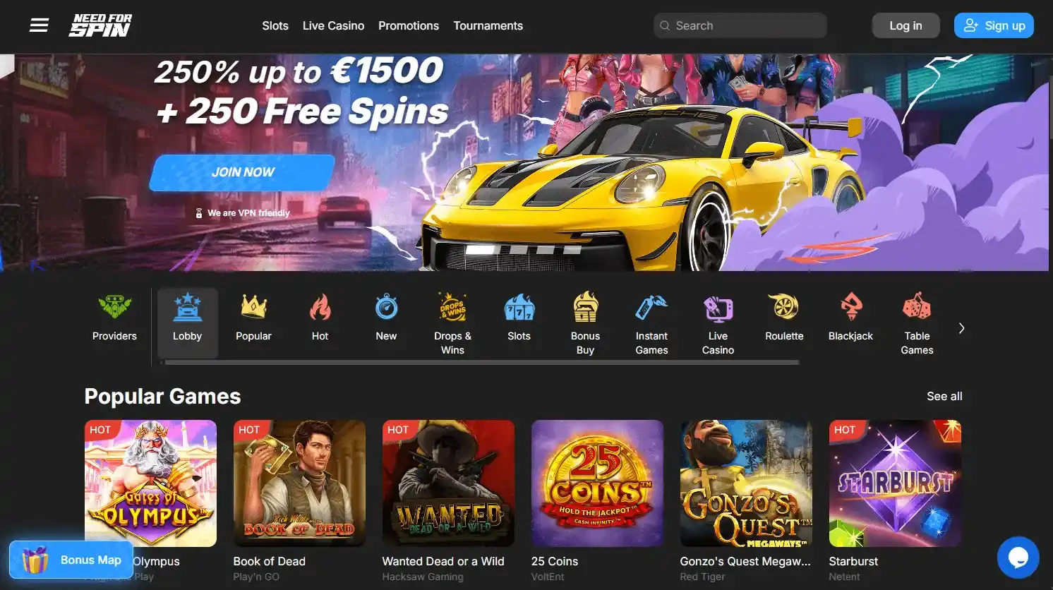 Need for Spin: casino non AAMS con Neteller e Jeton